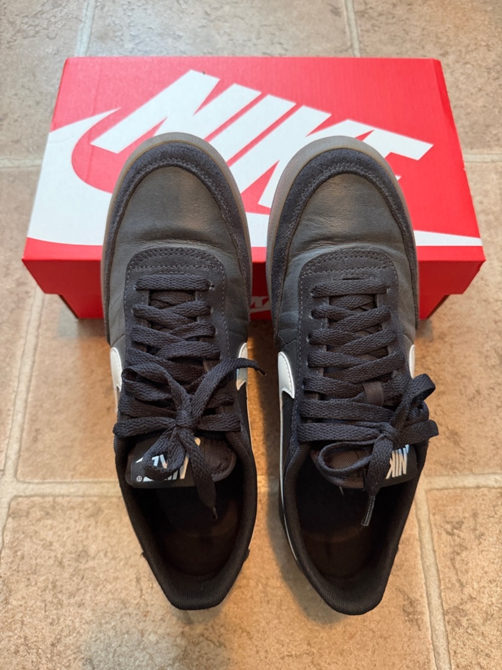 Unisex Nike Black W Killshot 2 Sneakers. Size W8/M6.5